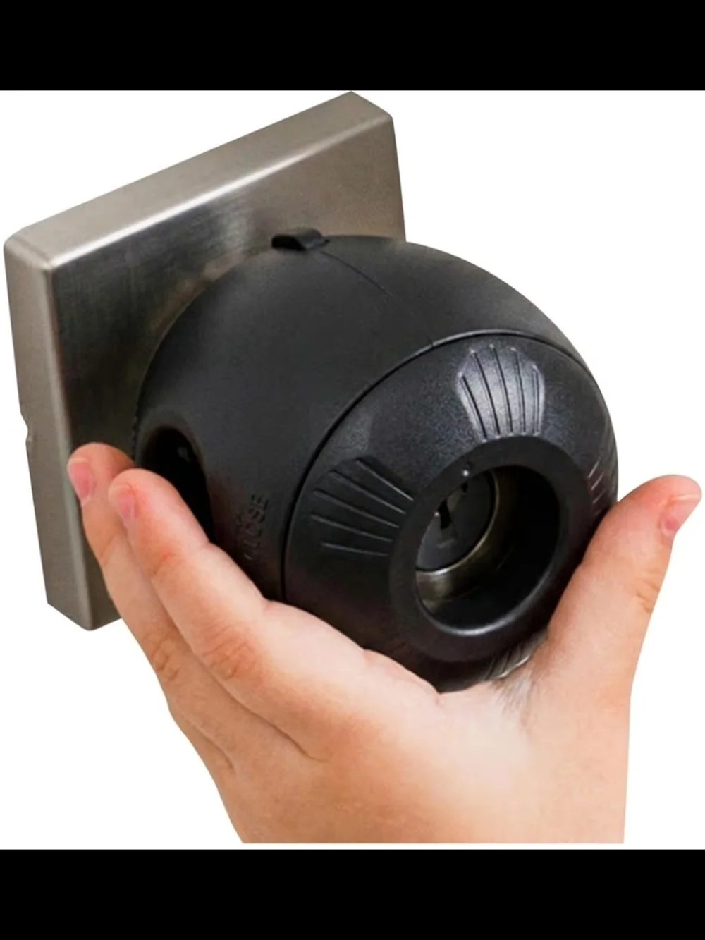 Black Door Knob Covers - 4 Pack Child Safety